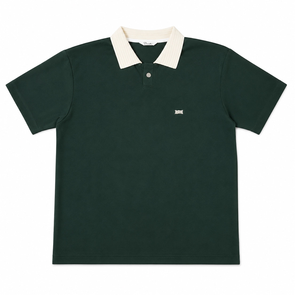 contrast collar polo