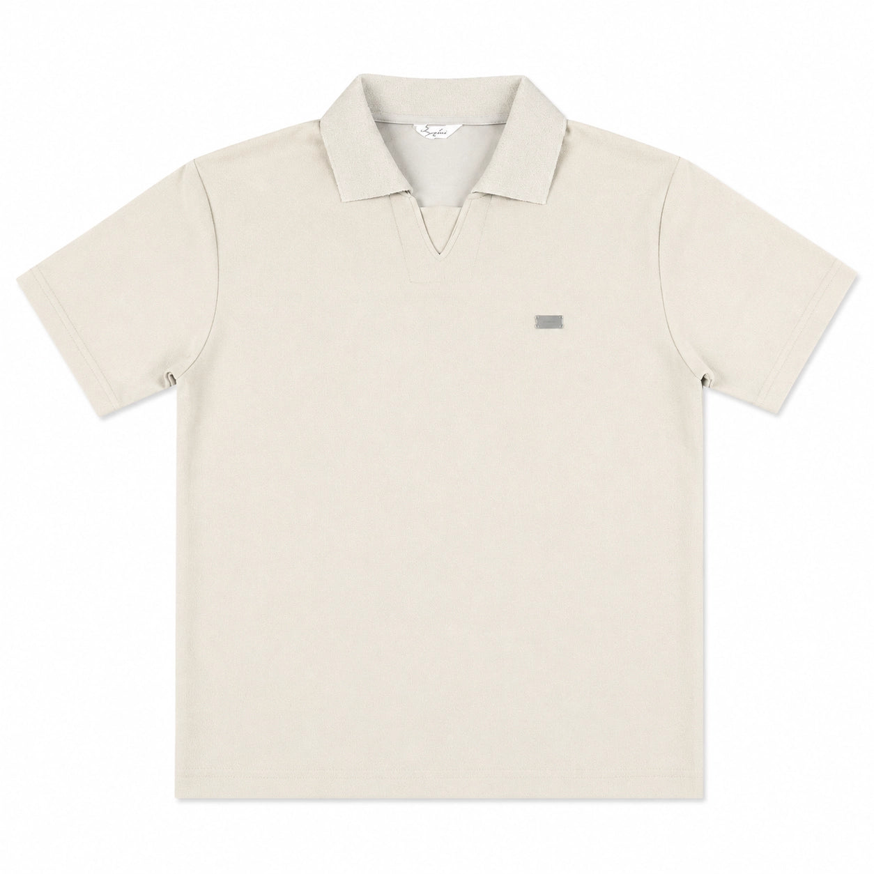 v collar polo