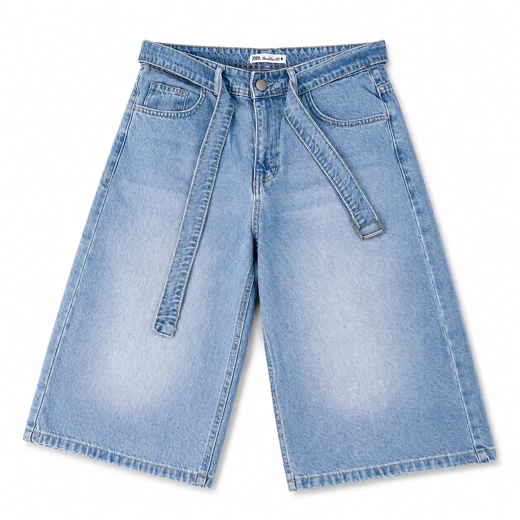 Belted jeans Shorts