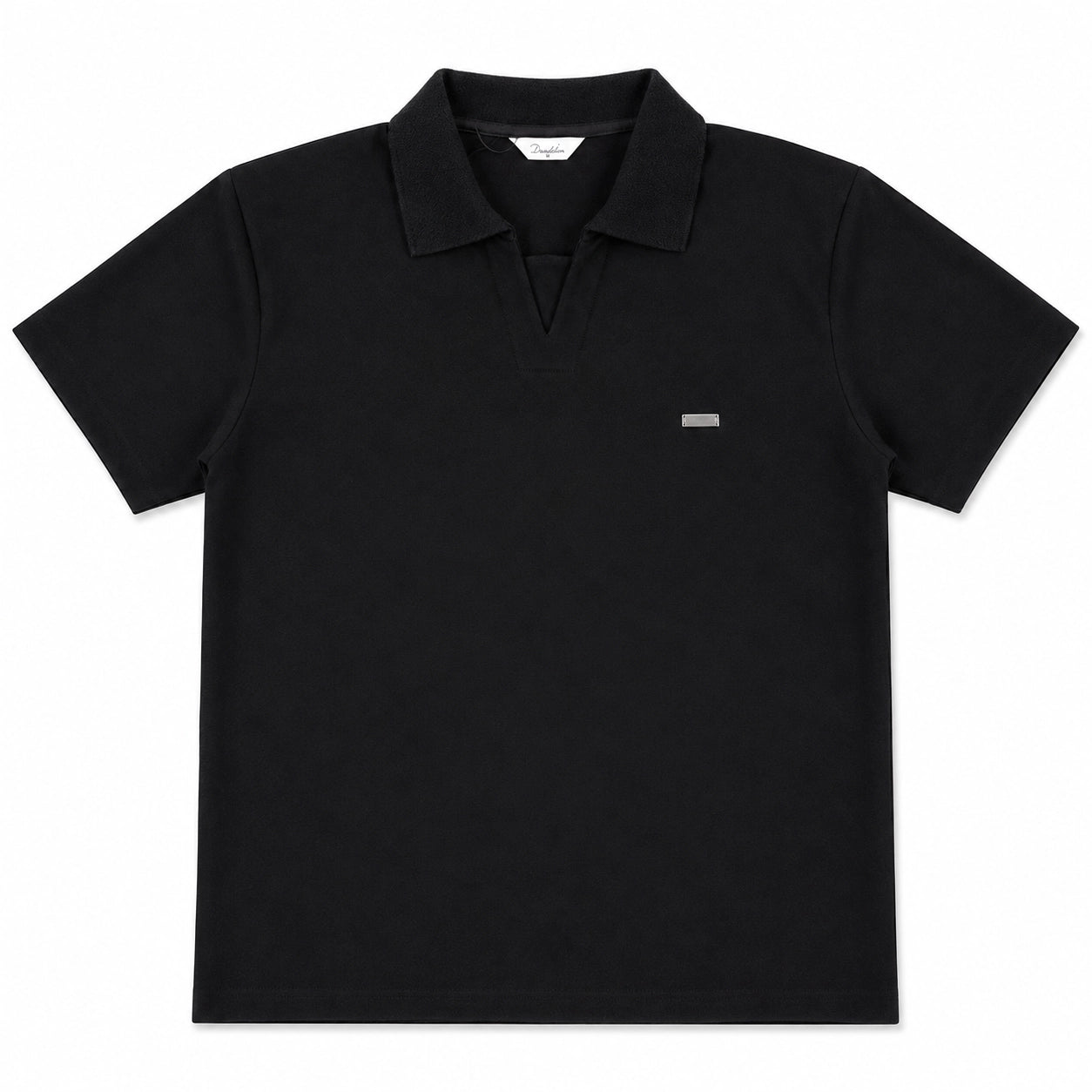 v collar polo