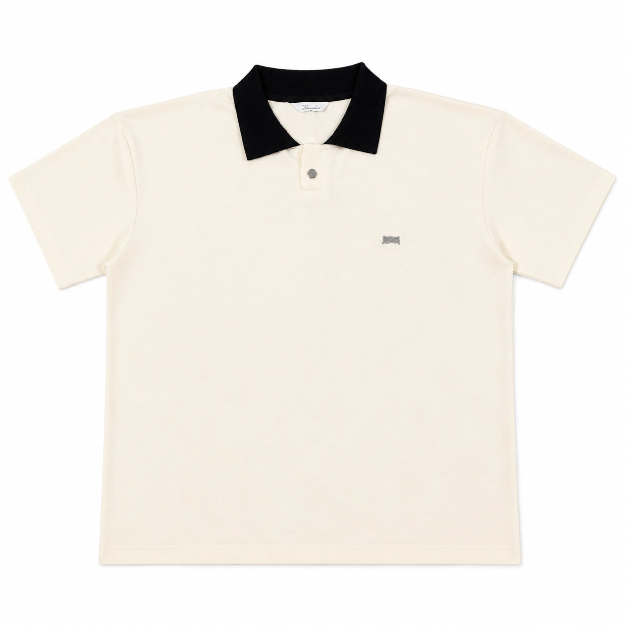 contrast collar polo