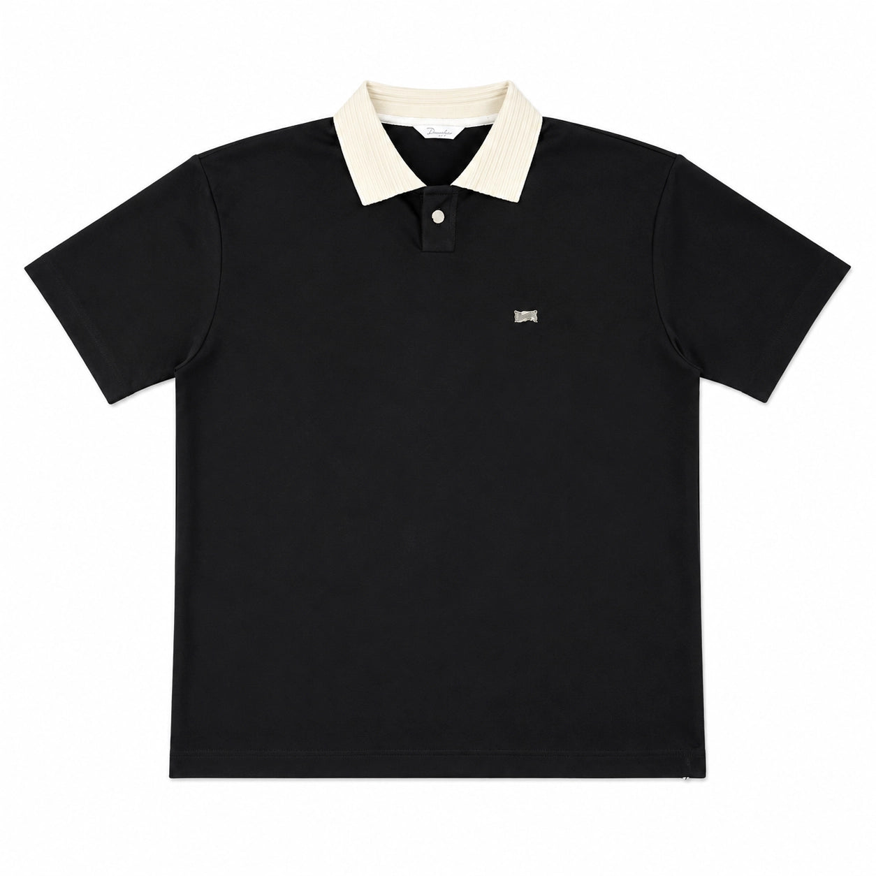 contrast collar polo