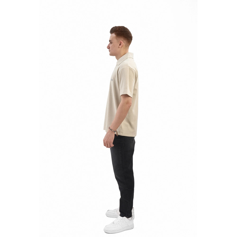 v collar polo